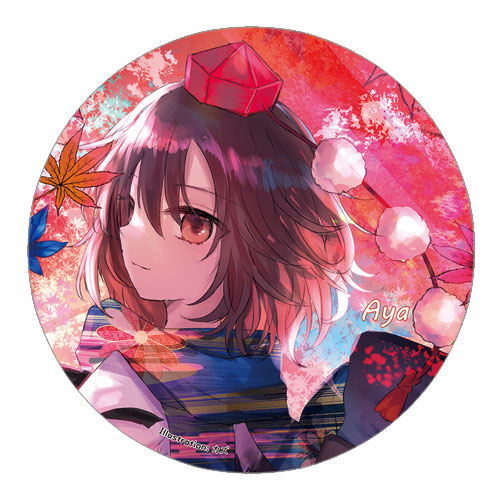 楽天市場】東方Project 缶バッジ 射命丸文 -AbsoluteZero- 東方缶