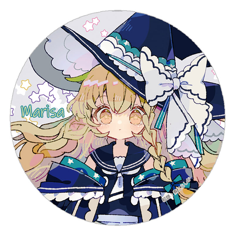 楽天市場】東方Project缶バッジ すなめりドリル缶バッジ 魔理沙(カズ