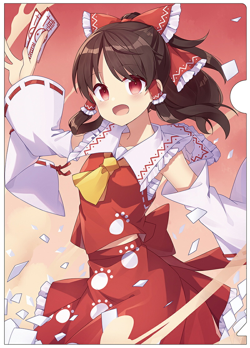 東方project チュウニズムエアー　コラボ　クリアファイル　藤原妹紅 東方Projectクリアファイル 藤原妹紅(画:山中梅) -あにまる製菓