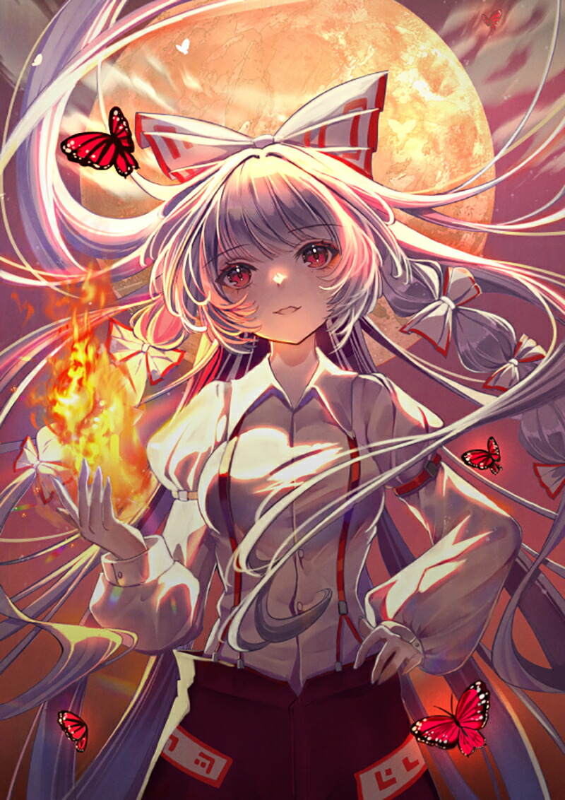 東方project チュウニズムエアー　コラボ　クリアファイル　藤原妹紅 東方LostWord クリアファイル 藤原妹紅 [東方LostWord] | 東方