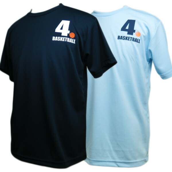 うのにもお得な情報満載 バスケットボール Tシャツ 104 4番 パワーフォワード 水色 紺 半袖 バスケポジションtシャツ 7 10日後出荷 ミニバス バスケ女子 受注生産 ジュニアサイズあります スーパーsale シンプルでカッコいいtシャツ バスケ男子
