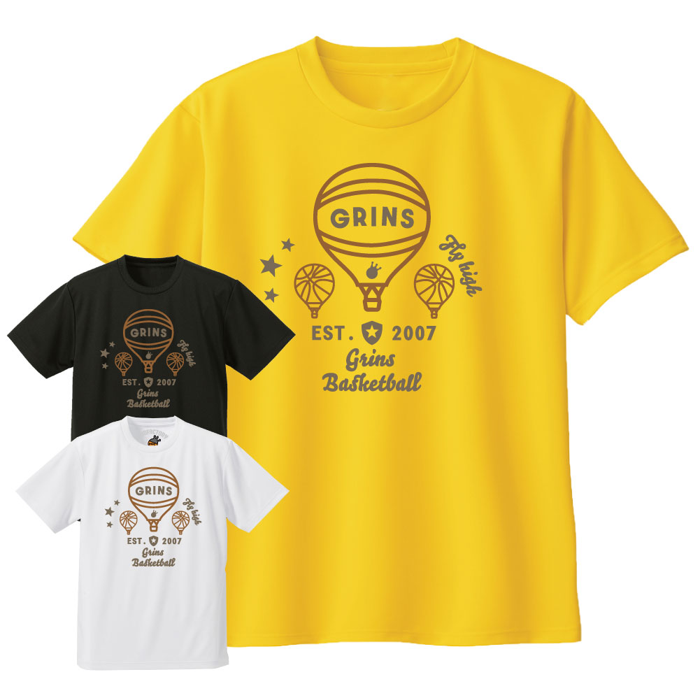 楽天市場 ドライtシャツ Balloon バルーン 半袖 S M L Xl バスケットボールウェア 練習 練習着ドライtシャツスポーツ バスケウェア メンズ ユニセックス かわいい 受注後プリント バスケtシャツ グリンファクトリー