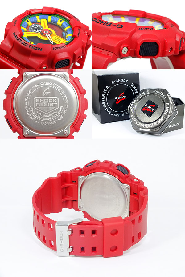 g shock ga 110fc red