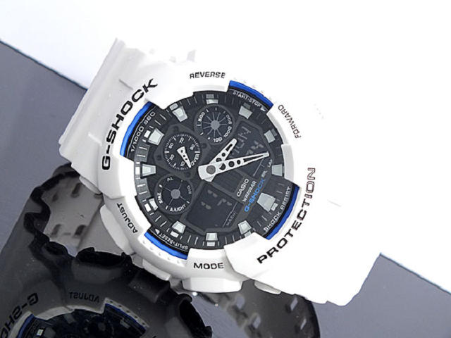 【楽天市場】G-SHOCK GA-100B-7 白 腕時計 G−SHOCK ジーショック Gショック CASIO ホワイト アナログ デジタル