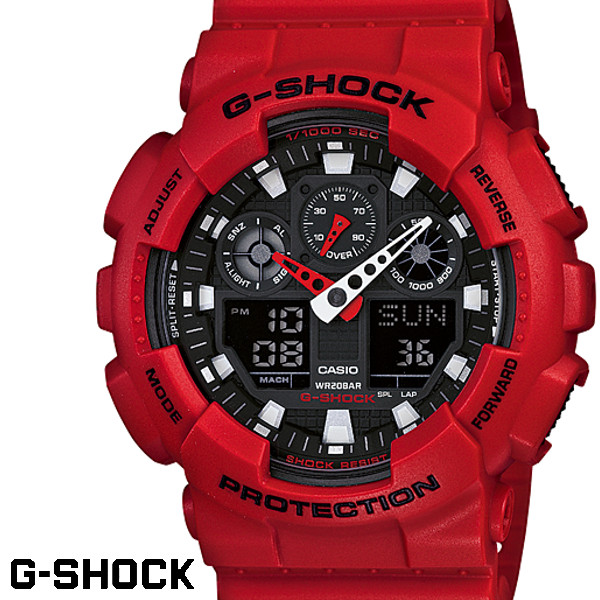 【楽天市場】【CASIO/G-SHOCK】【レッド/赤】【アナデジコンビネーション】カシオ 腕時計 G-ショック アナログ デジタル GA