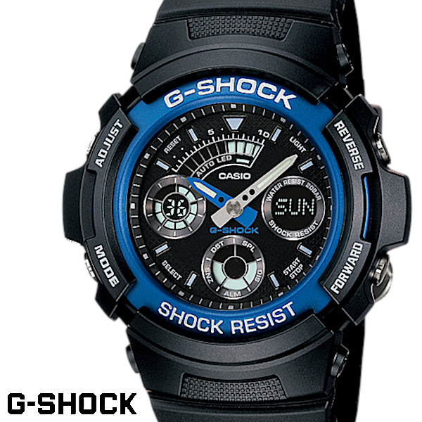 【国内正規品】CASIO カシオ G-SHOCK Gショック メンズ 腕時計 AW-591-2AJF ブラック ブルー 【国内正規品】CASIO カシオ G-SHOCK Gショック メンズ 腕時計 AW-591-2AJF ブラック ブルー