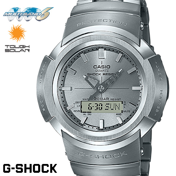 【楽天市場】CASIO カシオ G-SHOCK Gショック 電波ソーラー AWM-500D-1A8 メンズ 腕時計 アナログ デジタル メタル