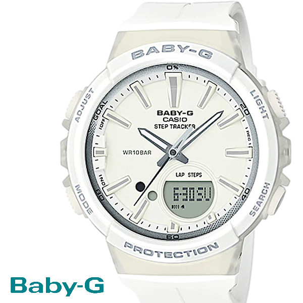 【楽天市場】CASIO/BABY-G/カシオ ベビーG 腕時計 うでどけい レディース LADIE'S ホワイト BGS-100-7A1：GROSS