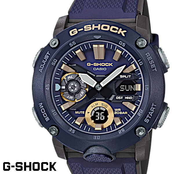 最安値に挑戦 楽天市場 Casio G Shock ジーショック メンズ 腕時計 Ga 00 2a カーボンコアガード構造 ネイビー ブラック Gross 超美品 Smaypkbontang Sch Id