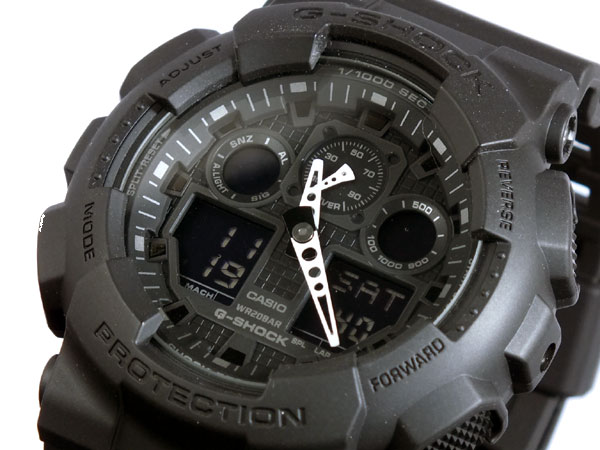 【楽天市場】CASIO GA-100-1A1 G-SHOCK Gショック ブラック 黒 デジアナ 腕時計 うでどけい メンズ g−shock