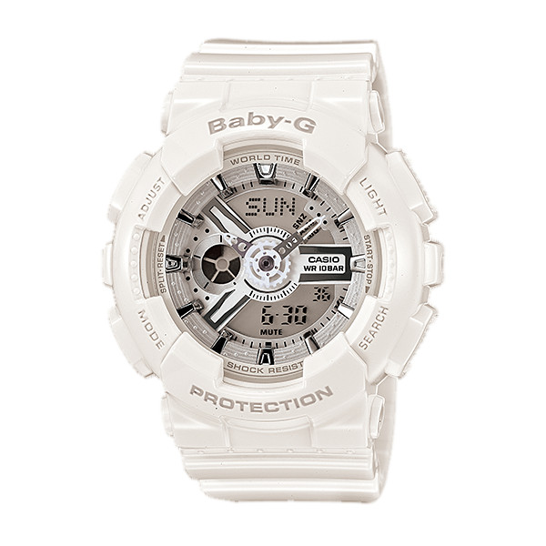 【楽天市場】CASIO/BABY-G/カシオ ベビーG ビッグケース 腕時計 うでどけい レディース LADIE'S ホワイト BA-110