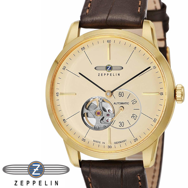 絶対一番安い ツェッペリン 腕時計 Zeppelin 時計 自動巻き 腕時計 メンズ 7362 1 アイボリー ブラウン Gross アウトレット送料無料 Sistema Divulgacaoonline Com Br