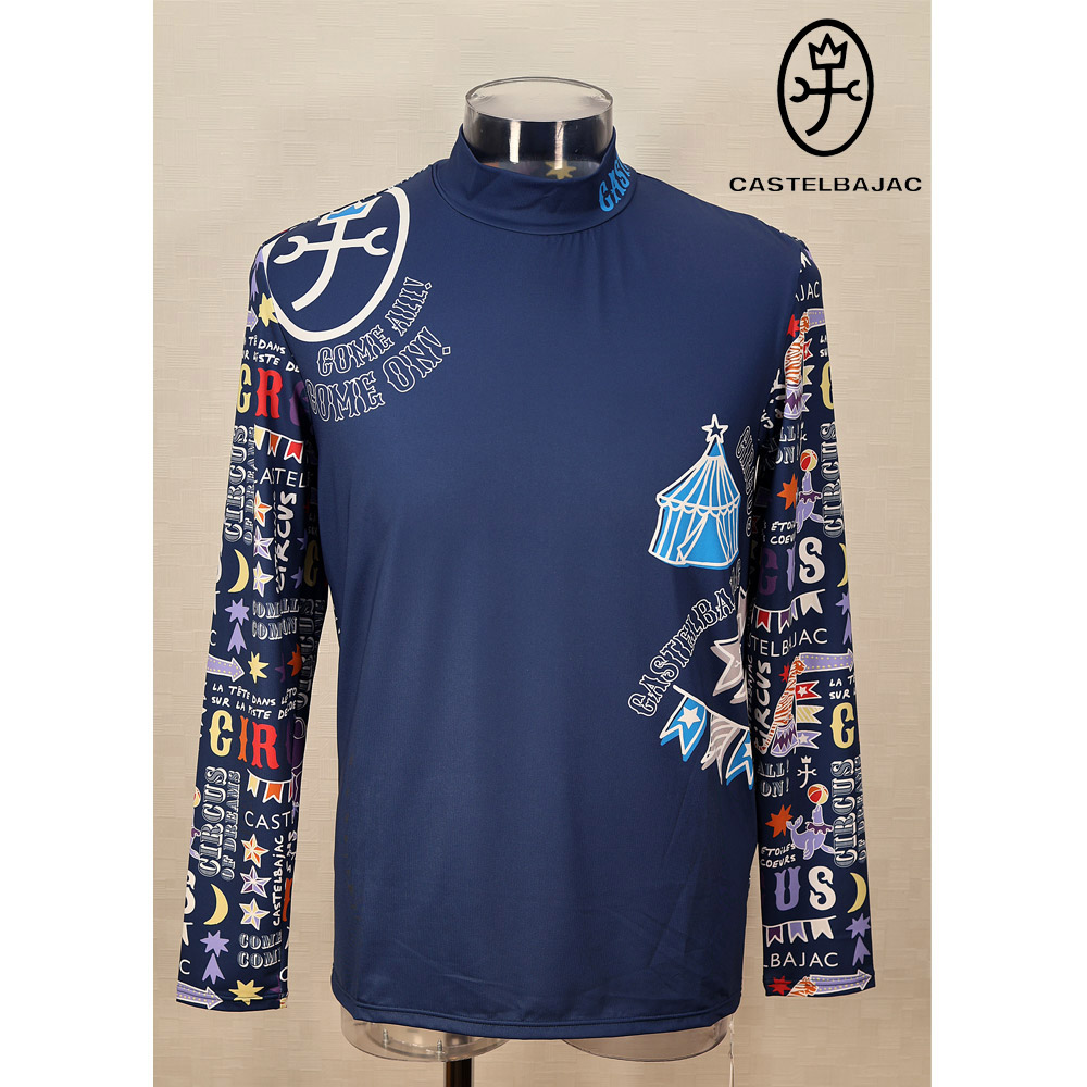 ★２０２４ 春夏 【25周年*002*】50%OFF【gu】カステルバジャック【*002*】コンプレッションハイネックTシャツ＜Mサイズ・LLサイズ＞ネイビー-ba99・ba100｜Guest-One