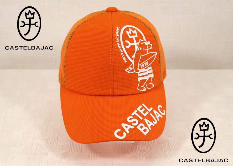 ★２０２４ 春夏【25周年*002*】 カステルバジャック【*002*】40％OFF・シロクマサーフ柄Pt入メッシュ切替キャップ-ba285