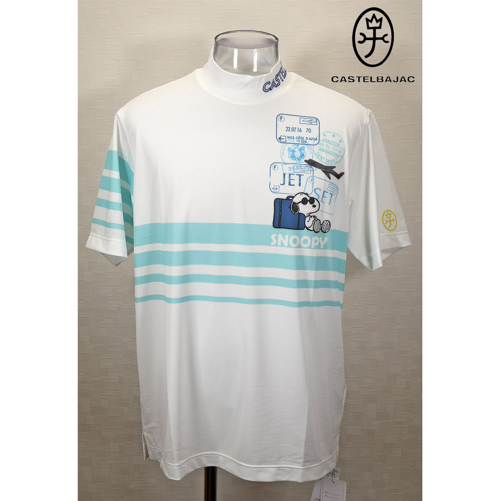 ★２０２５ 春夏 【25周年*002*】40%OFF・カステルバジャック【*002*】コンプレッションモックネック・Tシャツ＜Lサイズ・LLサイズ＞-bc24・bc25