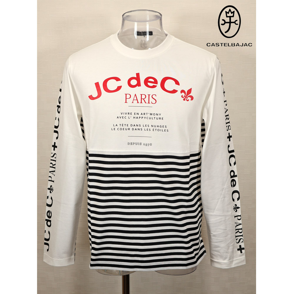 ★２０２５ 春夏  カステルバジャック【25周年*002*】40％OFF うつり変わり長袖 長袖Ｔシャツ＜L大いさ＞-bc173
