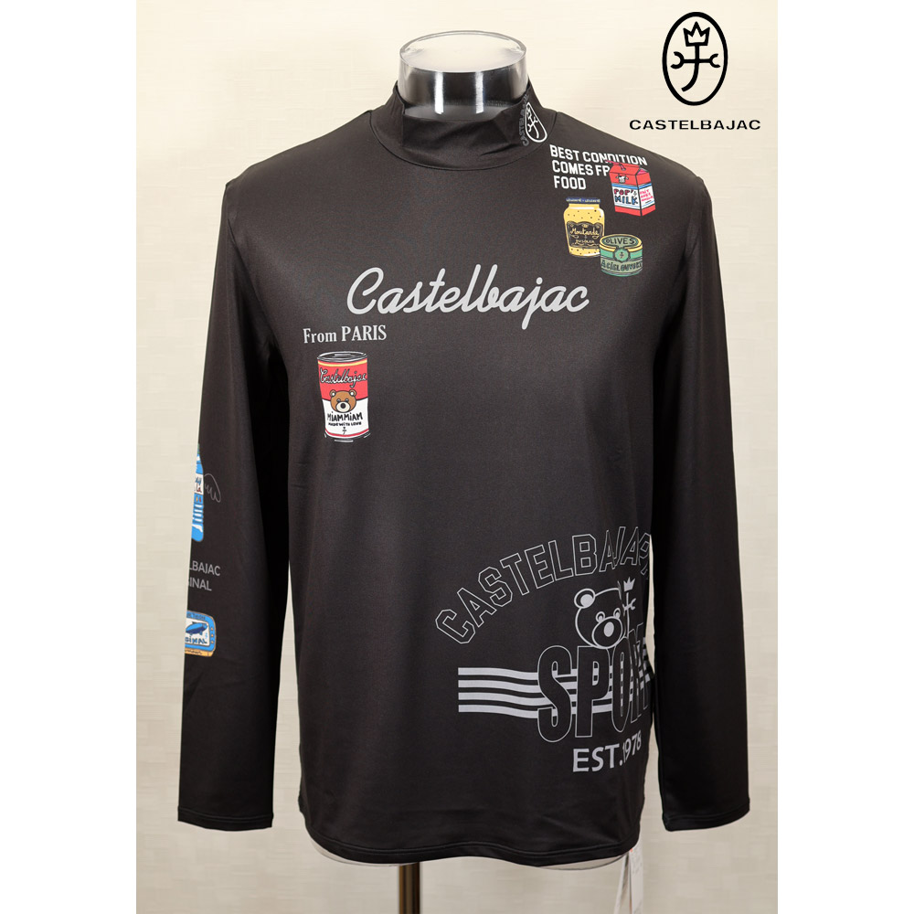 ★2024 秋冬 【25周年*002*】カステルバジャック・50%OFF・【*002*】マルチラベル柄昇華転写インナーハイネックTシャツ<Mサイズ・Lサイズ・LLサイズ>-bb427・bb428・bb429|Guest-One