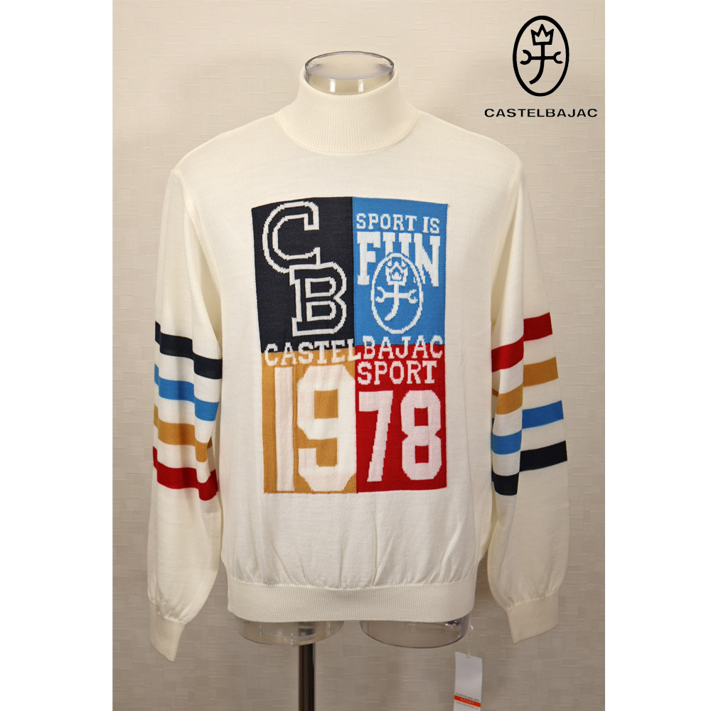 ★２０２４ 秋冬【25周年*002*】カステルバジャック・50％OFF【*002*】インタシャ・タートルセーター＜Mサイズ・Lサイズ・LLサイズ＞-bb459・bb460・bb461