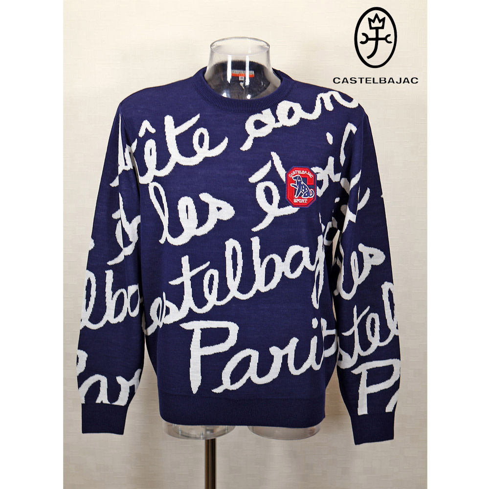 カステルバジャック【25周年*002*】50％OFF・クルーネックセーター＜M大きさ・L大きさ・LL大きさ＞【*002*】-bb113・bb114・bb116