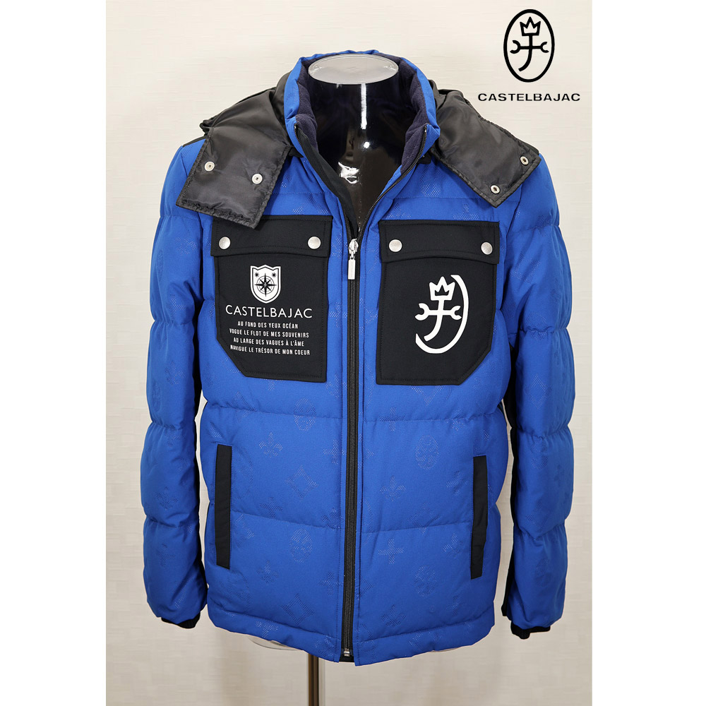 カステルバジャック【25周年*002*】50％OFF・フード付きダウンジャケット＜Mサイズ・Lサイズ・LLサイズ＞【*002*】-bb194・bb195・bb197