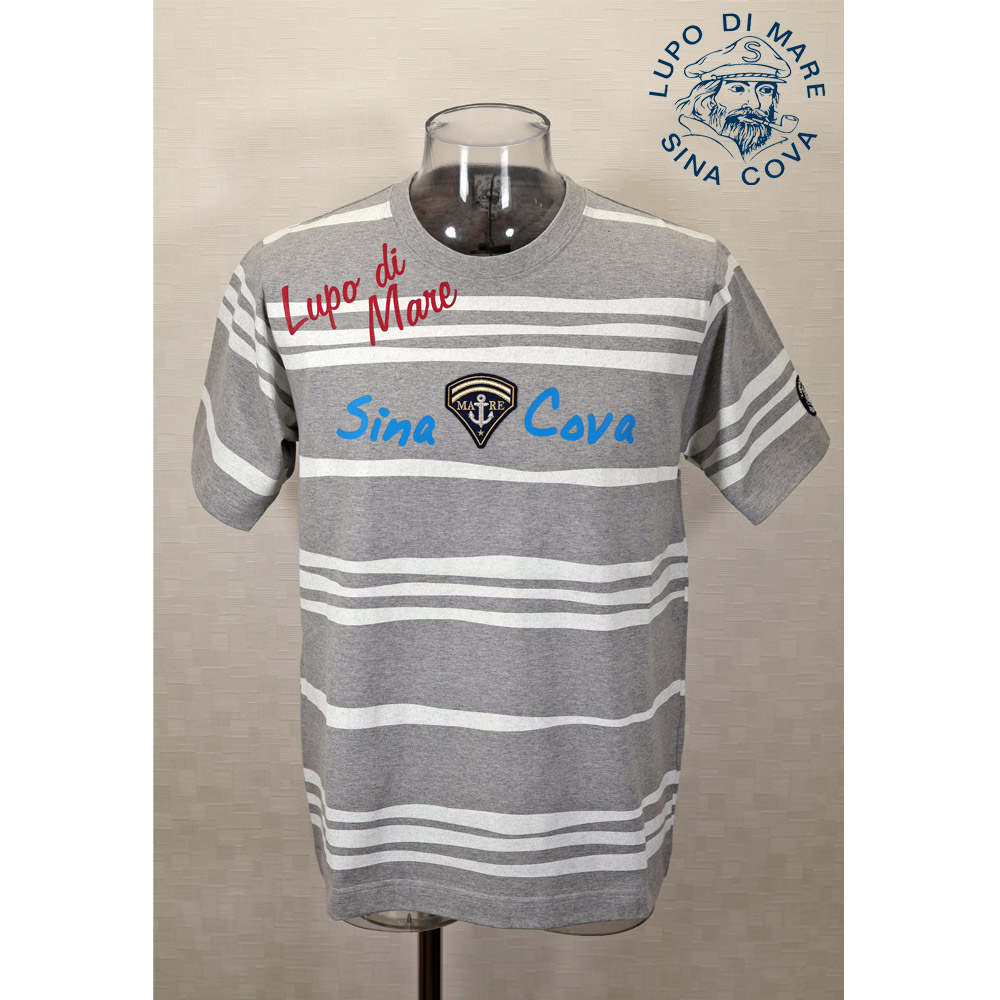 ★シナコバ【*001*】【25周年*001*】50％OFF【gs1】春夏半袖Tシャツ＜M・Lサイズ＞モクグレー・ホワイト・ボーダー-kx334・kx335｜Guest-One 9,108円