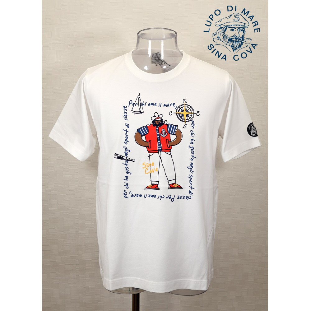 ★シナコバ【*001*】【25周年*001*】50％OFF・春夏半袖Tシャツ＜M・L・LLサイズ＞ホワイト-kx346・kx347・kx349