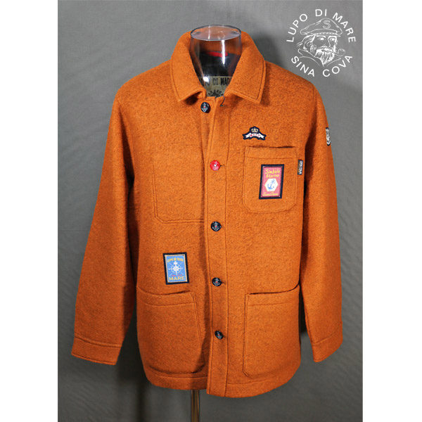 ★シナコバ・秋冬【*001*】【ebee】【*BIG SALE*】＜40%OFF＞カジュアルジャケット＜Lサイズ＞レンガオレンジ-eb43