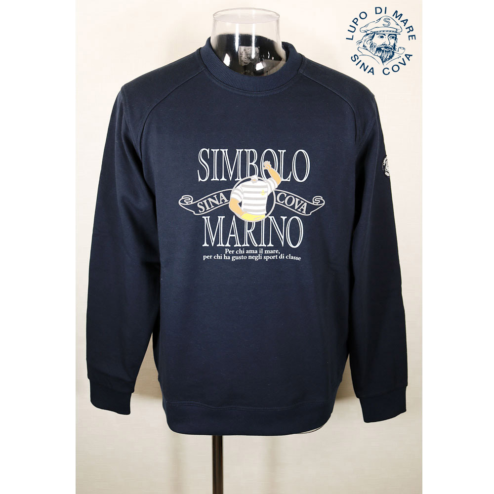 ★シナコバ【*001*】2024・春・夏＜３０%OFF＞ クルーネックトレーナー＜Lサイズ・LLサイズ＞ネイビー-ec1・ec2