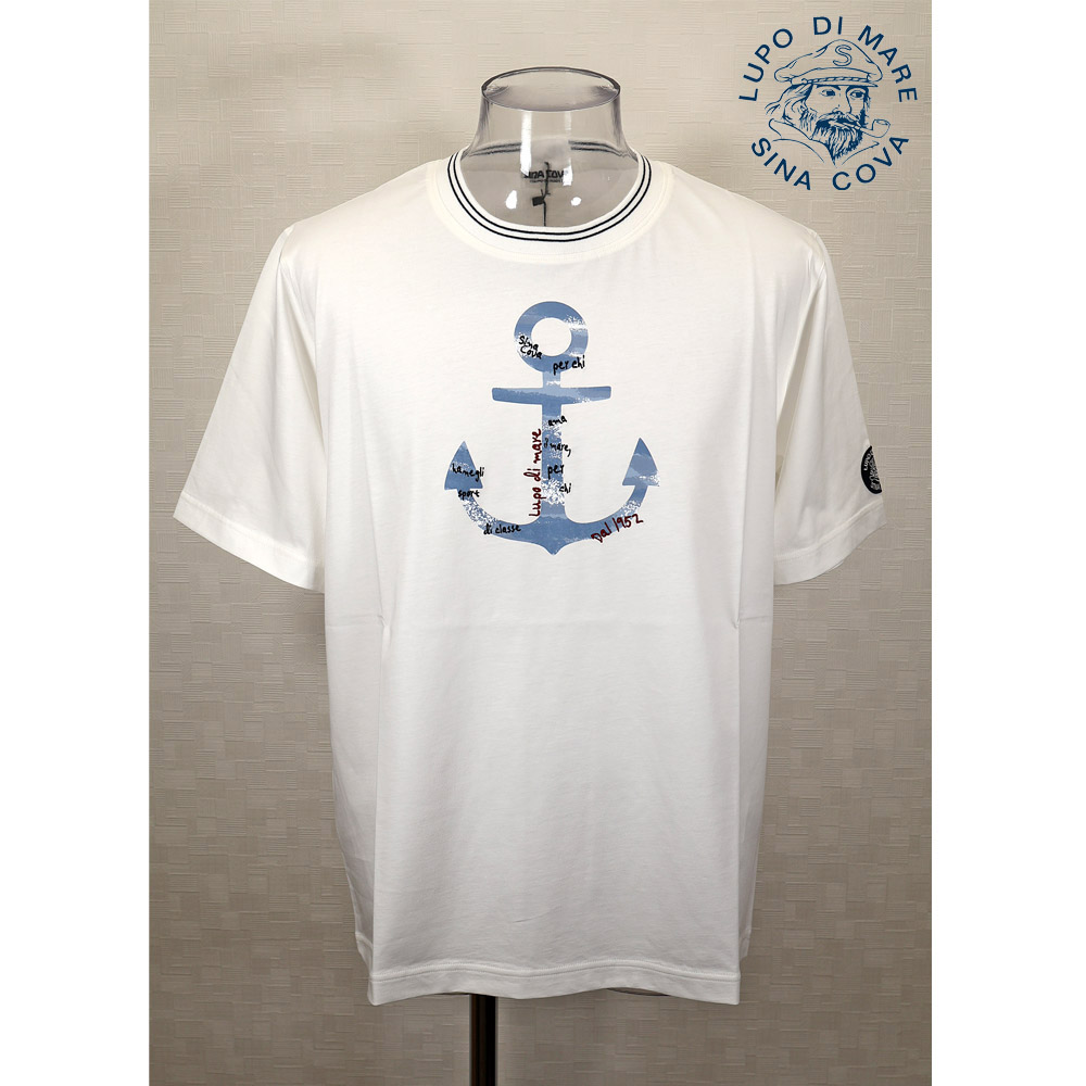 ★シナコバ【*001*】2024・春・夏＜３０%OFF＞ 半袖Tシャツ＜Lサイズ・LLサイズ＞オフホワイト-ec129・ec130