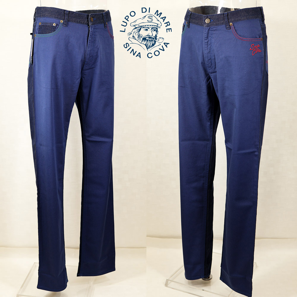 ★シナコバ【*001*】2024・春・夏＜３０%OFF＞ ５ポケットジーンズ＜84cm・88cm＞ネイビー・インデゴ-ec181・ec182
