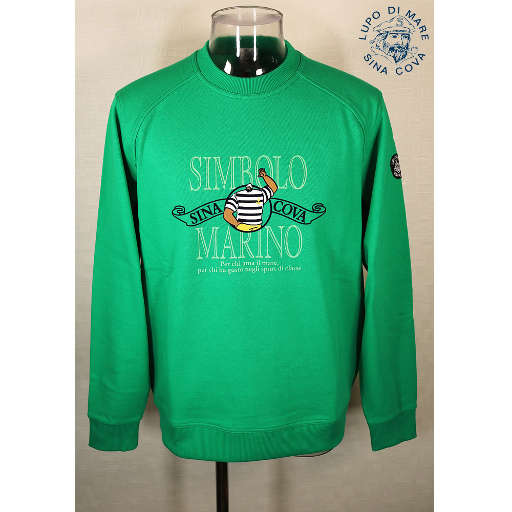 ★シナコバ【*001*】2024・春・夏＜３０%OFF＞ クルーネックトレーナー＜Lサイズ＞グリーン-ec3