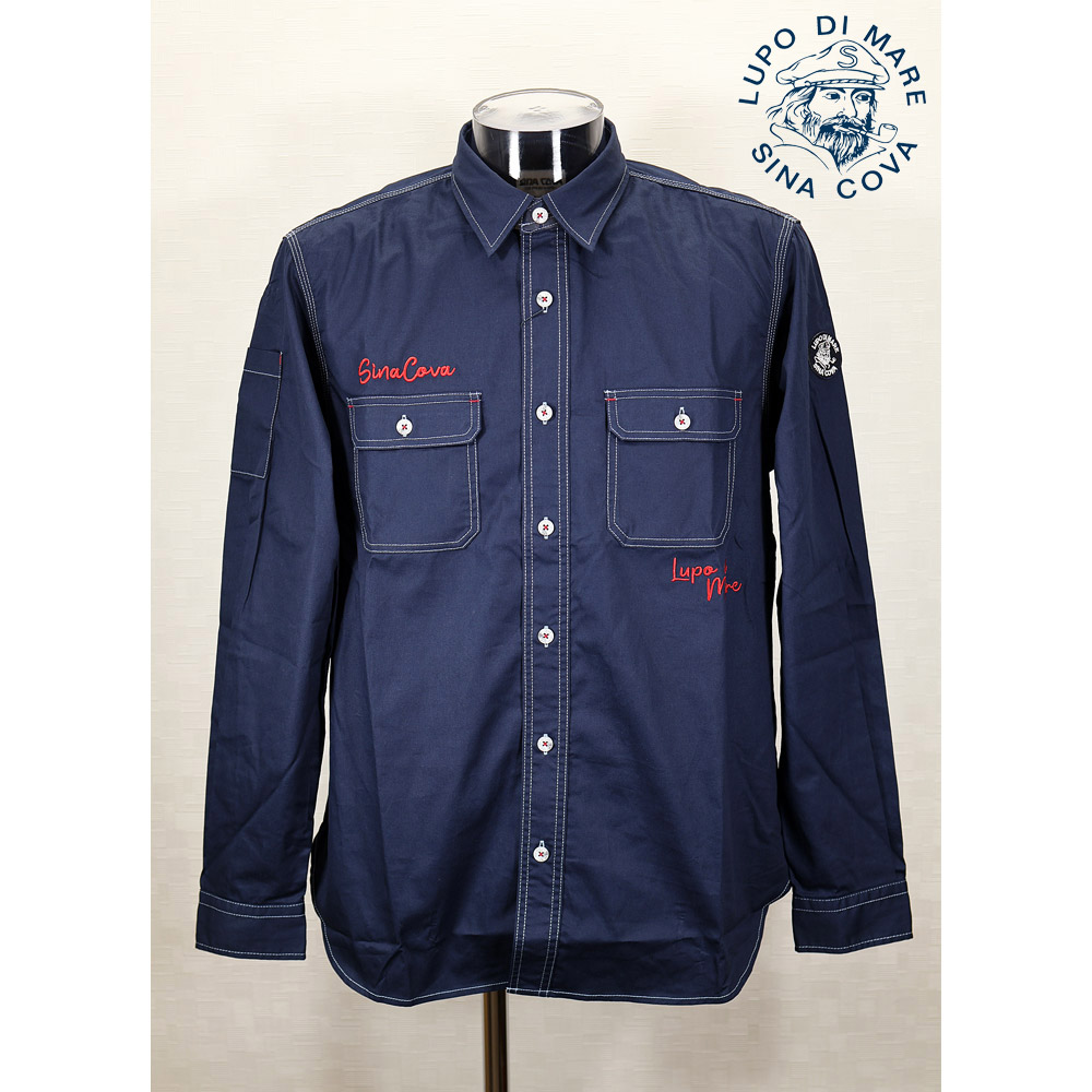 ★２０２４ 秋冬 ・ シナコバ【*001*】【ebee】４0％OFF・長袖ワークシャツ＜Mサイズ・Lサイズ・LLサイズ＞-ee015・ee16・ee17