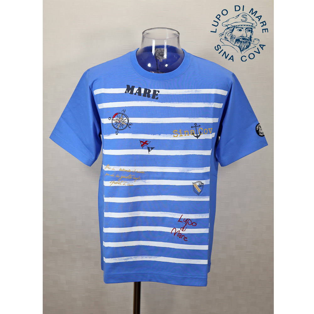 ★２０２５ 春夏　新作・３０%OFF・ シナコバ【*001*】半袖マリンボーダーTシャツ＜Mサイズ・Lサイズ＞-ef0145・ef146