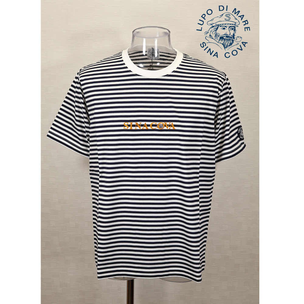 ★２０２５ 春夏　新作・３０%OFF・ シナコバ【*001*】ボーダー柄半袖Tシャツ＜Lサイズ・LLサイズ＞-ef162・ef163