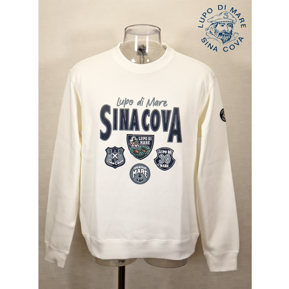 ★２０２５ 秋冬 新作 シナコバ【*001*】３０%OFF・クルーネックトレーナー【Ｗ人間の顔原材料】＜M大きさ・L大きさ・LL大きさ＞-eg28・eg29・eg30