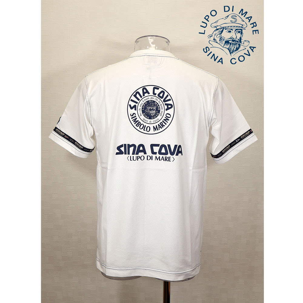 ★シナコバ【*001*】【25周年*001*】＜４０％OFF・SINA COVA \u0026 Guest-One 共同研究Ｔシャツ 押さえる品＞春夏半袖Ｔシャツ＜M・L・LL大きさ＞白-kg25・kg27・kg29