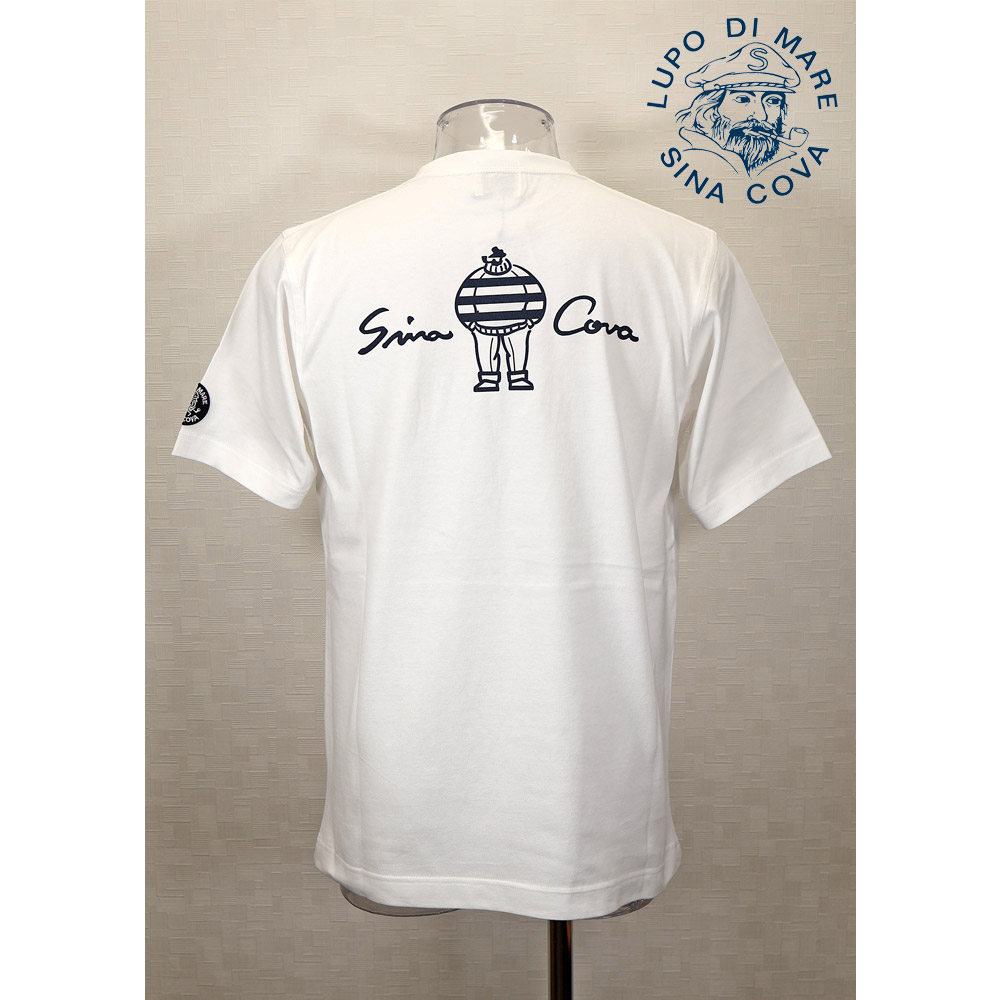 ★シナコバ【*001*】＜２５％ＯＦＦ・SINA COVA & Guest-One コラボＴシャツ　限定品＞春夏半袖Ｔシャツ＜M・L・LLサイズ＞ホワイト-kg538・kg539・kg540