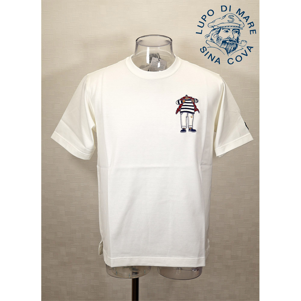 ★シナコバ【*001*】【25周年*001*】４０％OFF・SINA COVA \u0026 Guest-One 共同研究Ｔシャツ 制限事項品  春夏半袖Ｔシャツ＜第一人者・大きさ＞オフ白-kg63