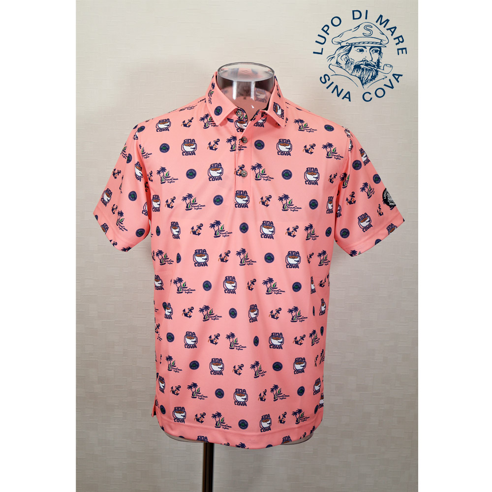 ★シナコバ【*001*】【25周年*001*】50%OFF【gs1】春夏半袖プルオーバー<Mサイズ・Lサイズ>ピンク・プリント-ko131・ko132|Guest-One