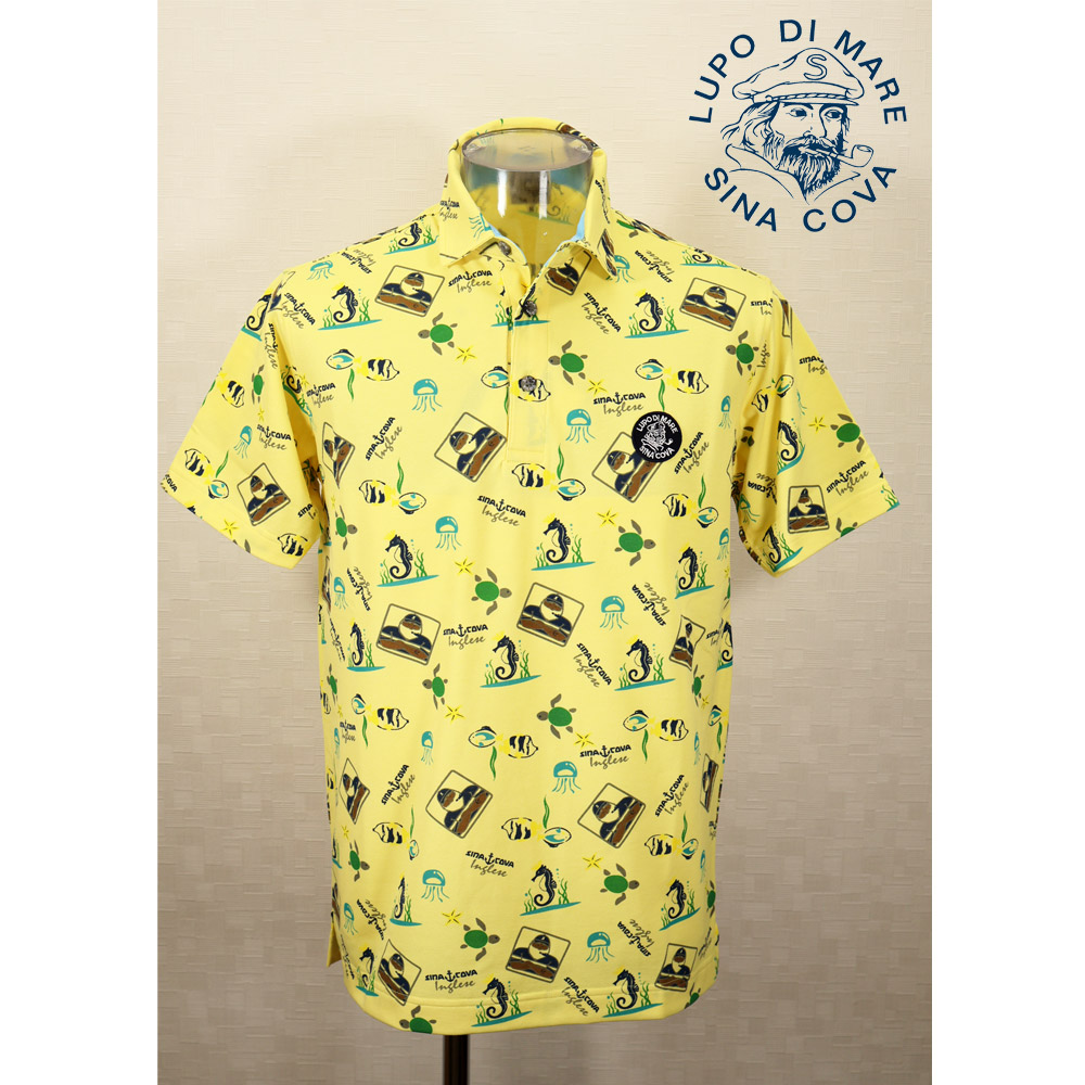 ★シナコバ【*001*】【25周年*001*】50％OFF・春夏半袖ティーシャツ＜M大きさ＞黄・刷り上げる-ko115