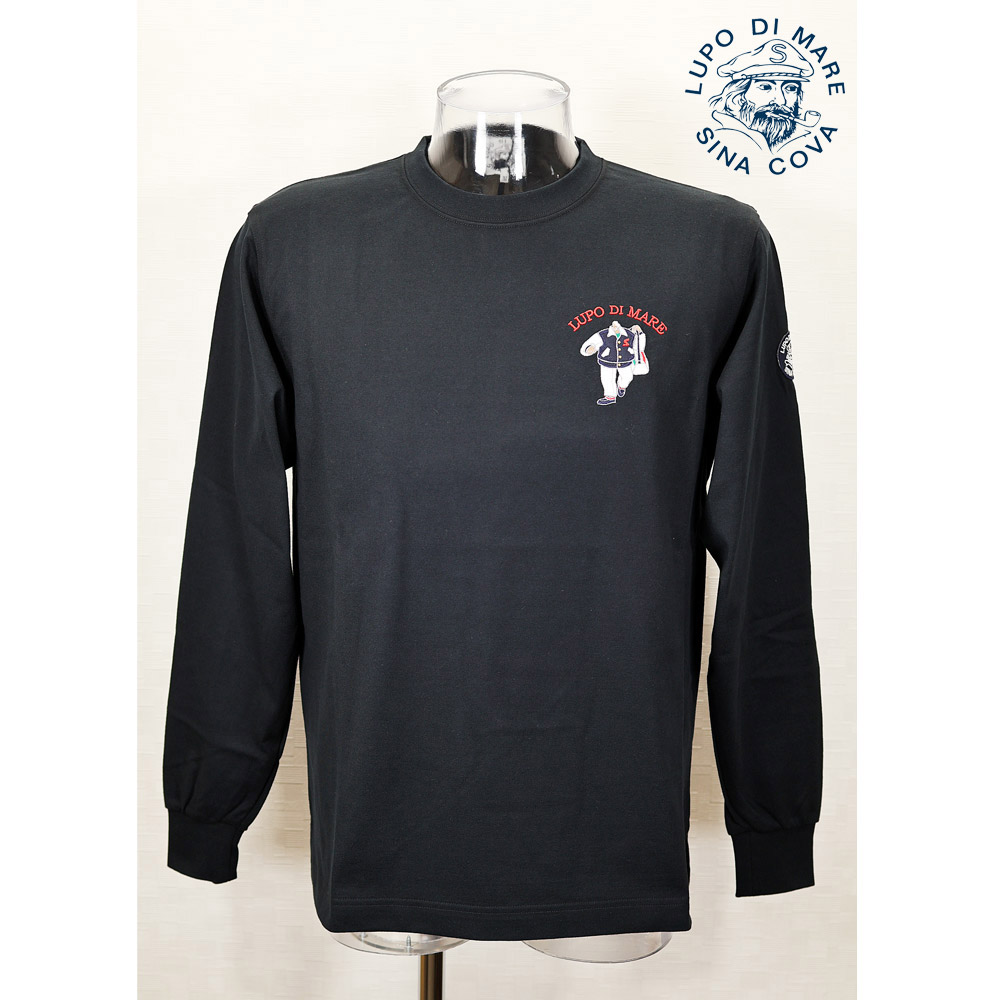 ★シナコバ【*001*】<20%OFF・SINA COVA & Guest-One コラボTシャツ 限定品>秋冬長袖Tシャツ<M・L・LL・サイズ>黒・kt304-kt306・kt308|Guest-One