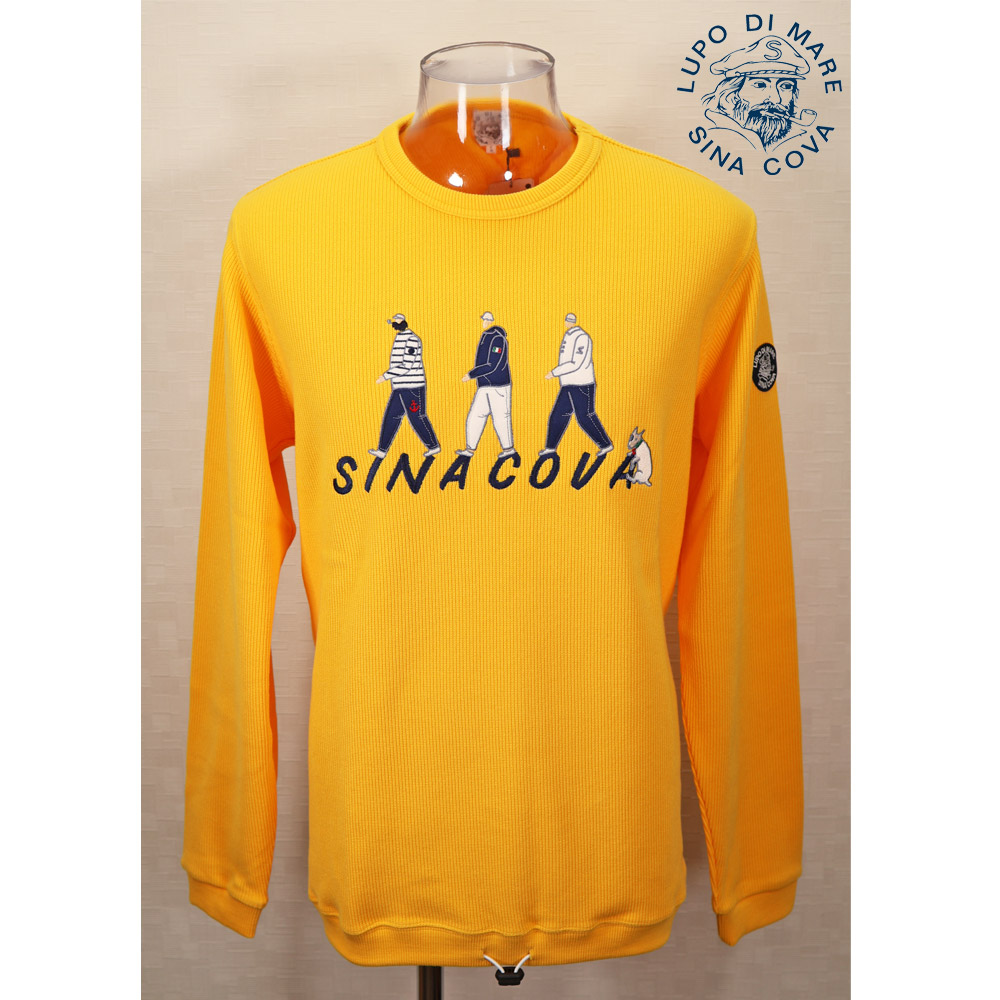 ★シナコバ【*001*】【*BIG SALE*】50％OFF・秋冬トレーナー＜L・LLサイズ＞イエロー-ky122・ky123