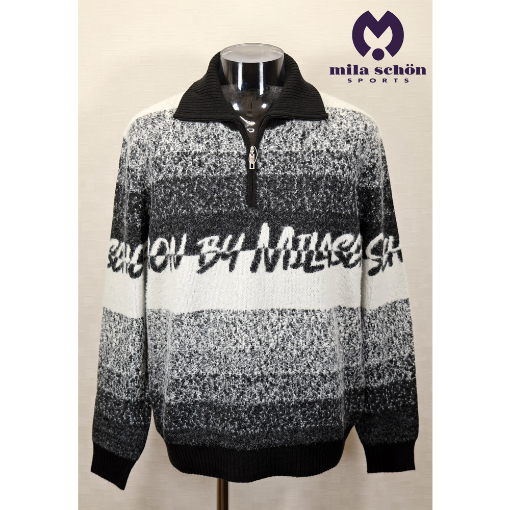 ★２０２５ 秋冬 新作 ミラショーン【*004*】３０%OFF・ジッアップ・セーター＜Mサイズ・Lサイズ・LLサイズ＞-mb44・mb45・mb46