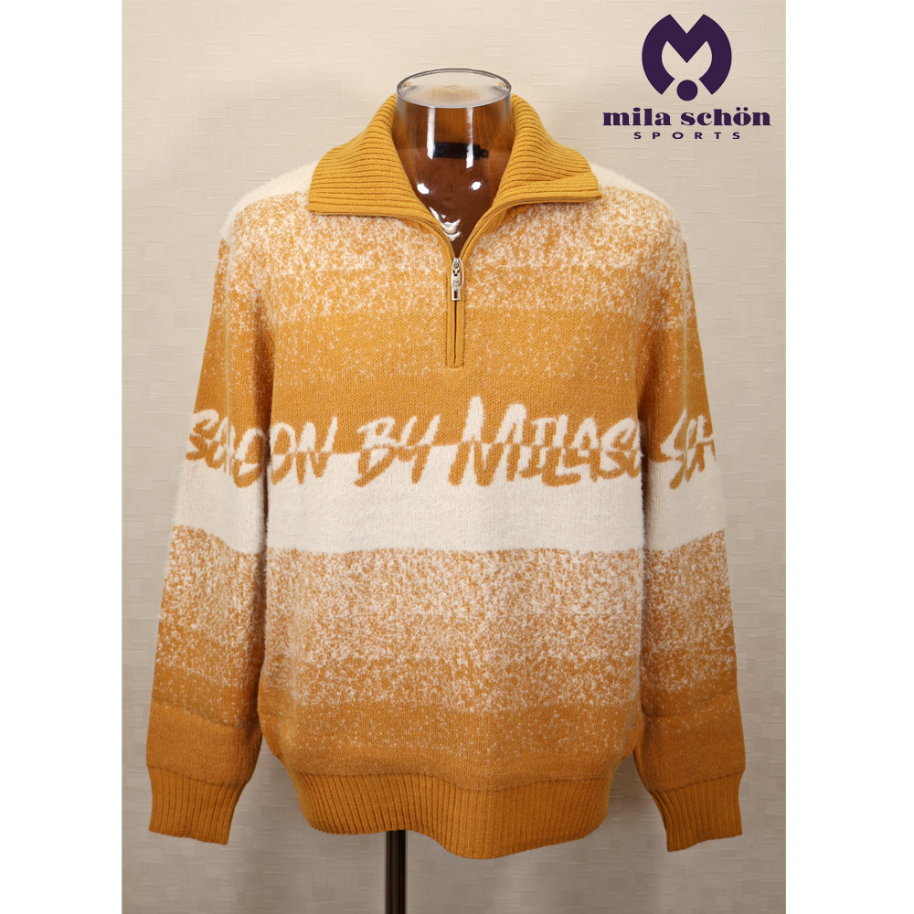 ★２０２５ 秋冬 新作 ミラショーン【*004*】３０%OFF・ジッアップ・セーター＜Mサイズ・Lサイズ・LLサイズ＞-mb47・mb48・mb49