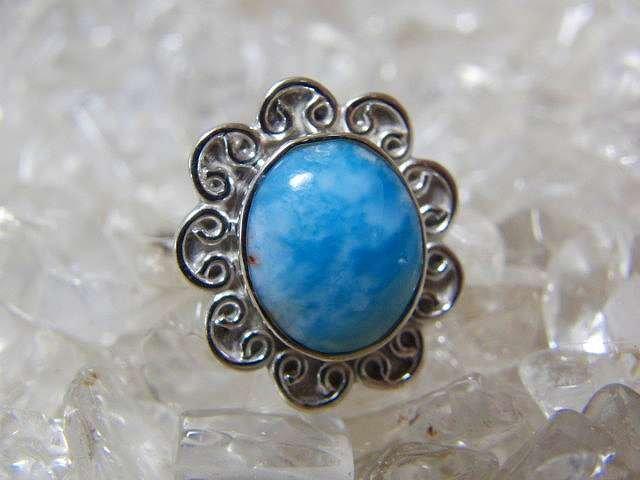 楽天市場】ドミニカから・・・ラリマーのシンプルデザインシルバー925