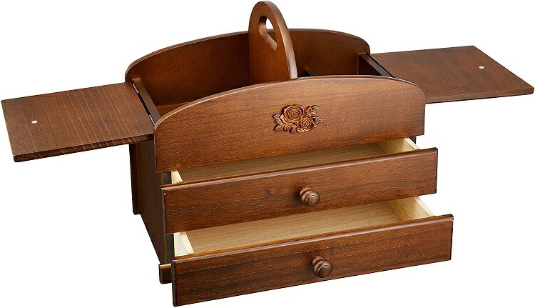 楽天市場 木製ソーイングボックス 0 301 在庫あり即納 送料無料 裁縫箱 裁縫道具入れ 入れ物 さいほうばこ お裁縫 手作り ハンドメイド 日本製 おしゃれ かわいい 大人 北欧 Zk 通販パーク