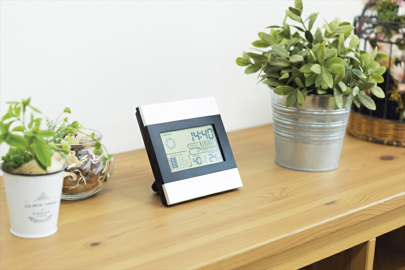 楽天市場 マルチデスククロック Sc 16 おしゃれ インテリア 結婚祝い リビング 贈答品 プレゼント シンプル デジタル時計 置き時計 天気 Tr 通販パーク