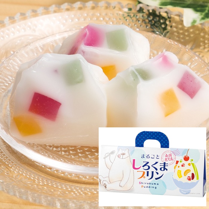 [60セット] 鹿児島ユタカ まるごと しろくまプリン 30g×4個入り ご当地スイーツ ギフト ひんやりデザート お配り用 個包装 お菓子 常温保存 まとめ買い プチギフト 景品 粗品 ノベルティ イベント ばらまき 来店記念 子供会 学校行事 自治会 日本製