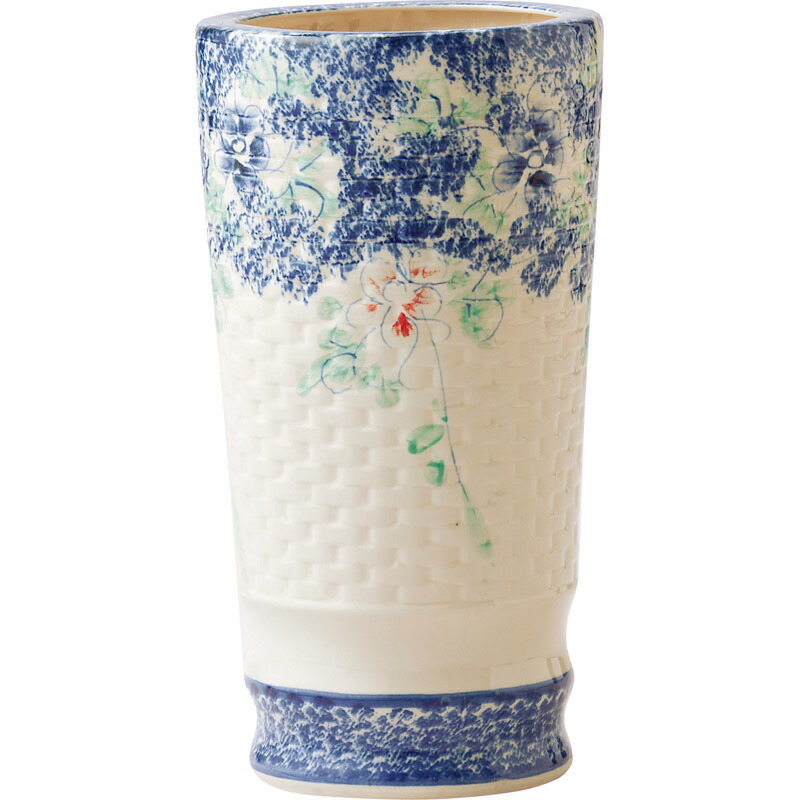 陶器傘立て　青い花柄 楽天市場】陶器傘立て 白・青 花柄 U-10FB2 傘立て 傘立 傘たて