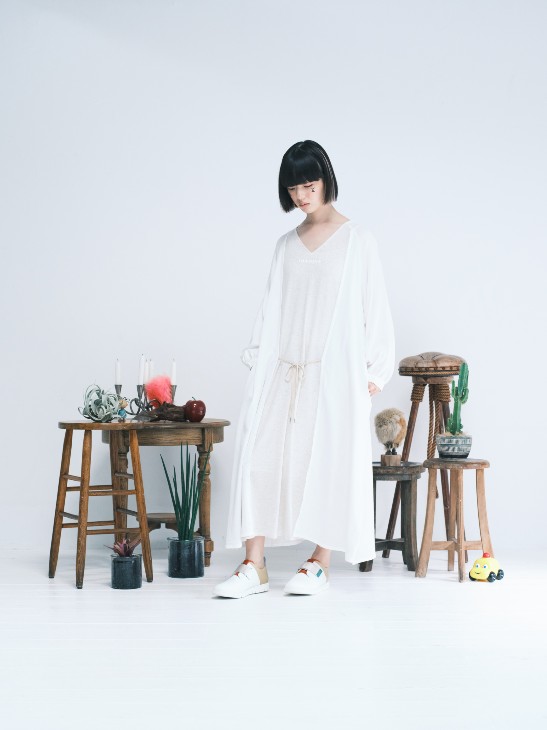 【SALE セール】bedsidedrama (ベッドサイドドラマ) | Double-face One-Piece (white) | 送料無料 ワンピース レディース お洒落